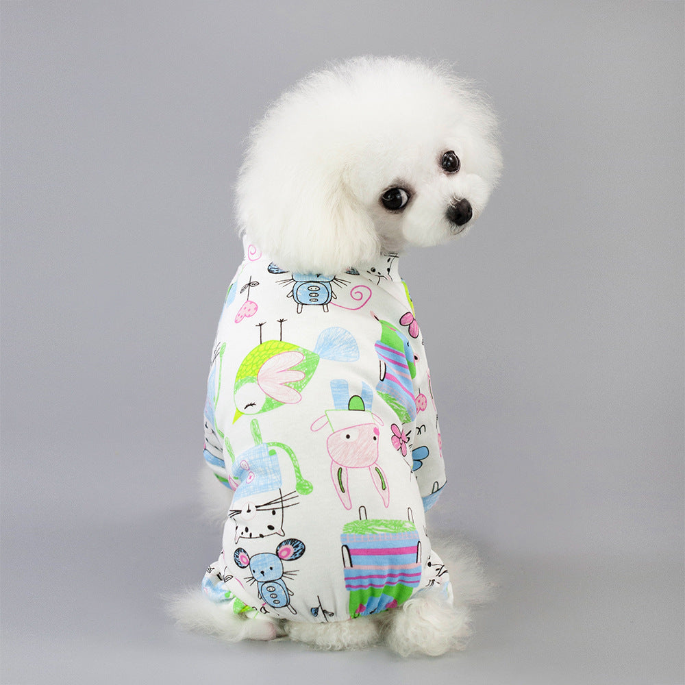 Pet Four-Legged Cotton Pyjamas