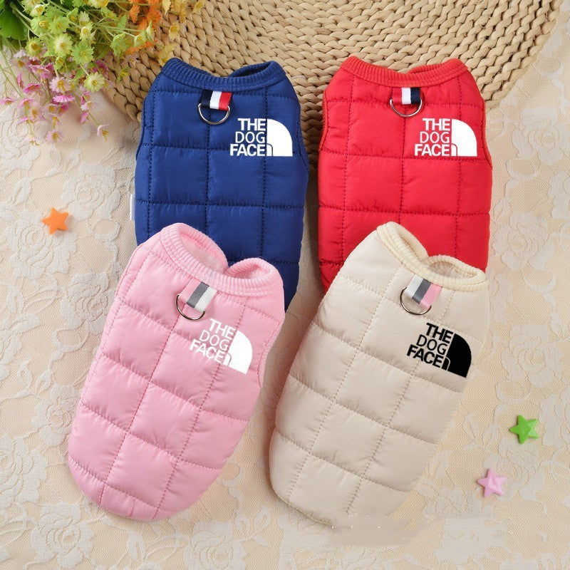 Fleece-lined Pet Dog Face Body Warmer