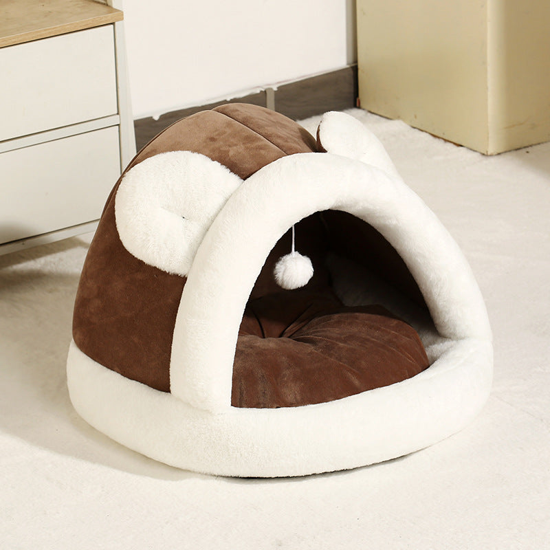 Self-Warming Cat Tent Bed For Cats & Small Dogs