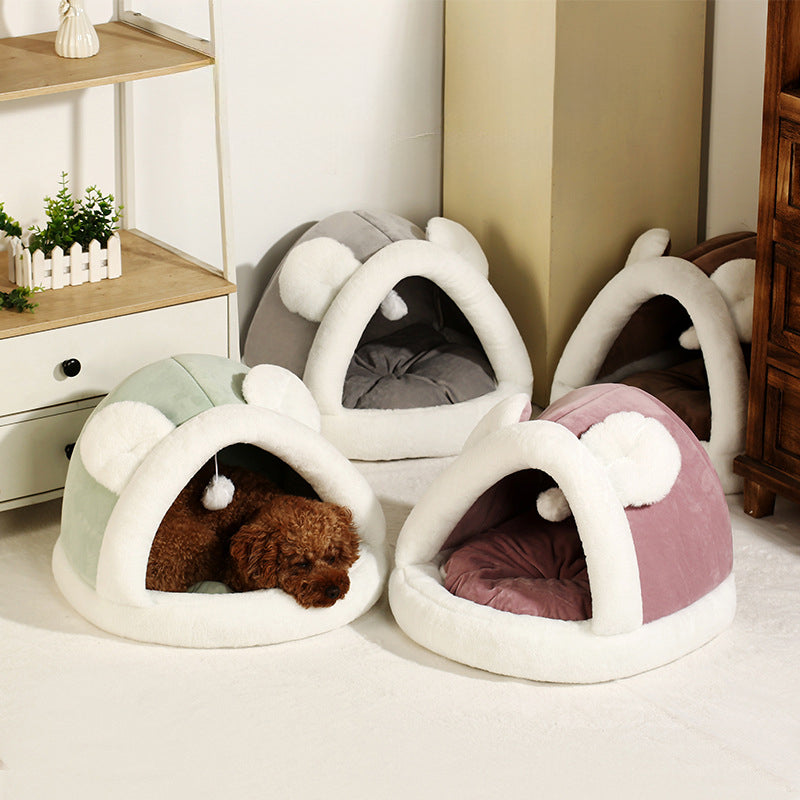 Self-Warming Cat Tent Bed For Cats & Small Dogs