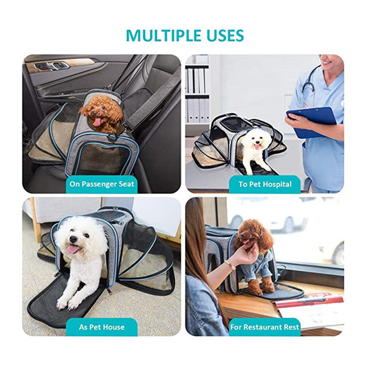 Expandable Foldable Soft Dog or Cat Carrier Bag