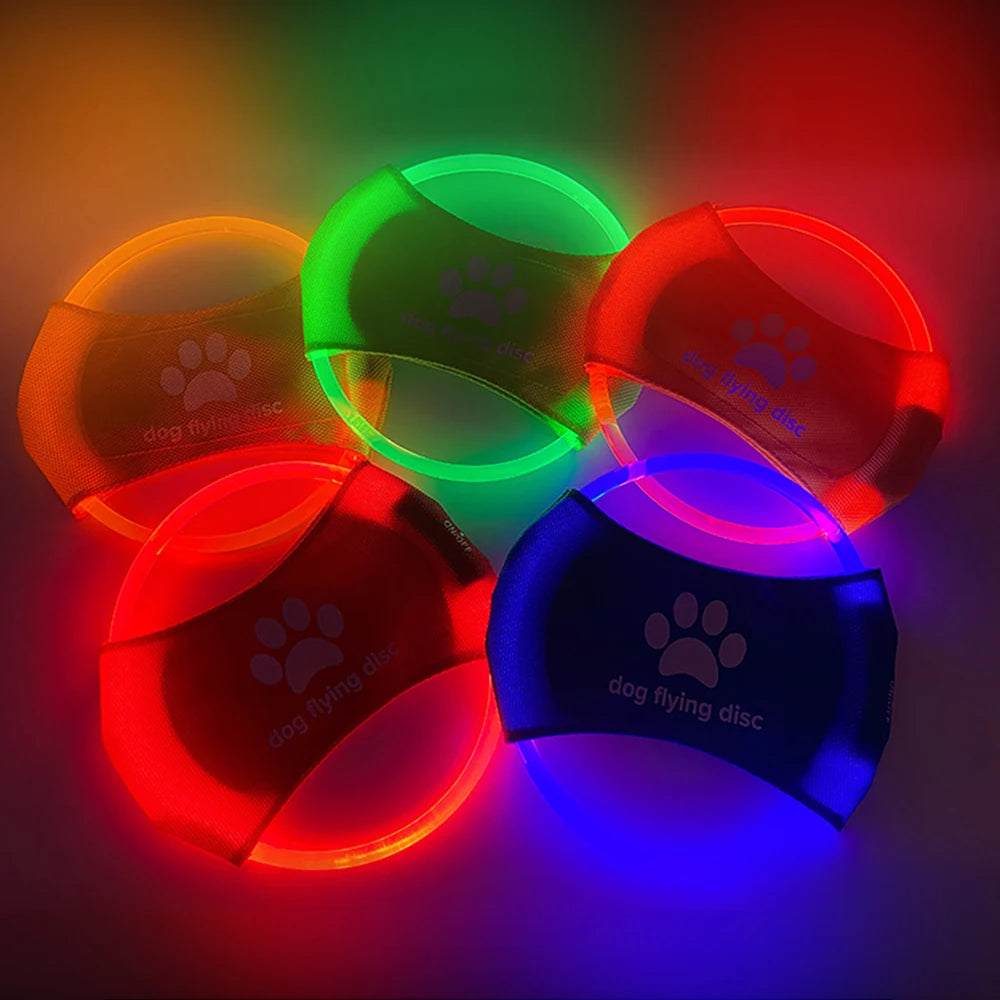 Dog Flying LED Discs