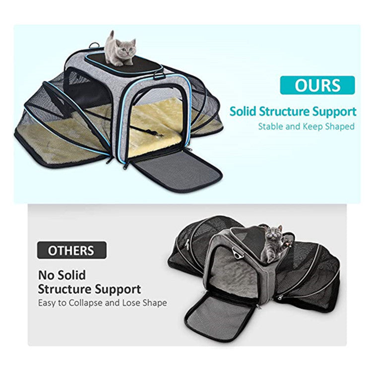 Expandable Foldable Soft Dog or Cat Carrier Bag