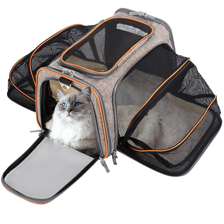 Expandable Foldable Soft Dog or Cat Carrier Bag