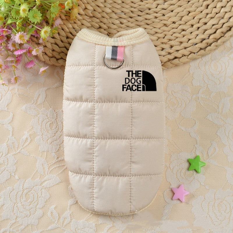 Fleece-lined Pet Dog Face Body Warmer